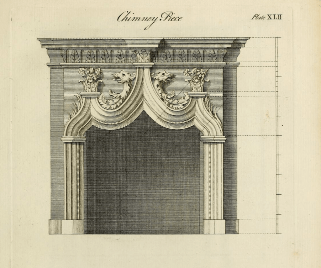 Chimney Piece in Gothic Architecture, improved by rules and proportions